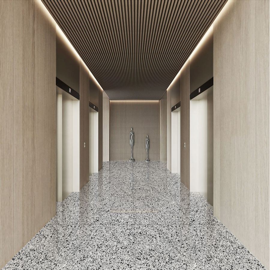 Terrazzo flooring