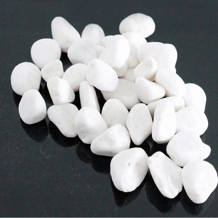 polished white quartz pebble