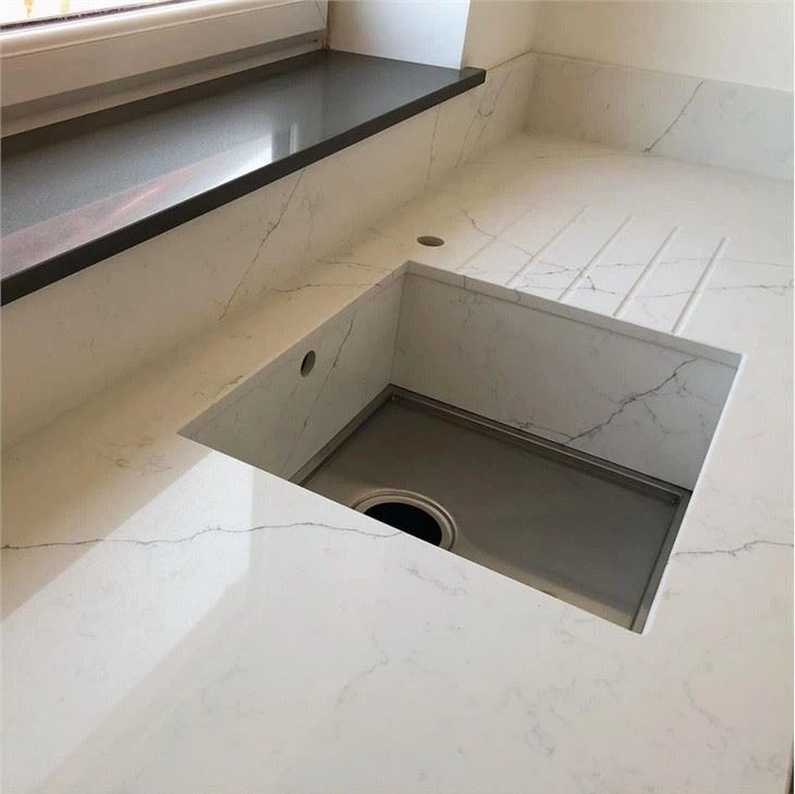 Alaska Bianca Quartz kitchen top