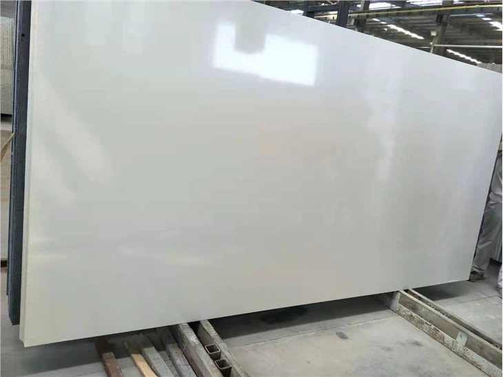 Small Granular White Quartz Slabs
